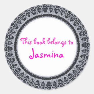 DIESES BUCH GEHÖRT ZU... RUNDER AUFKLEBER