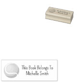 Dieses Buch gehört zu: Tennis Ball Personalisiert Gummistempel (Stempel)