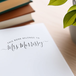 Dieses Buch gehört zum Handgeschriebenen Skriptnam Permastempel