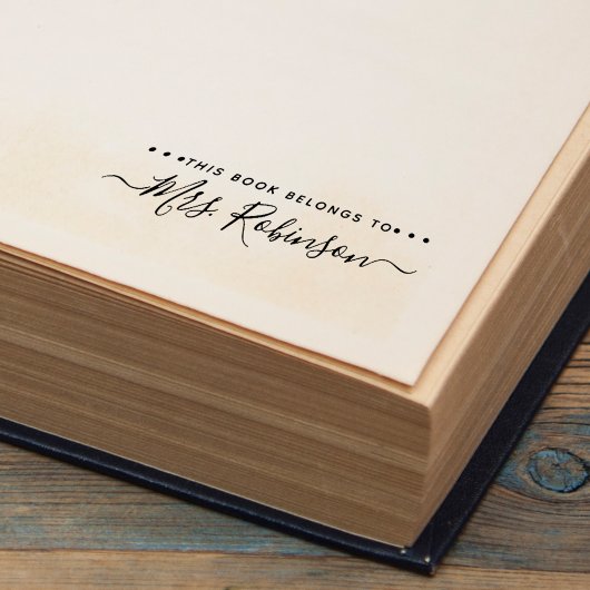 Dieses Buch gehört zum Handgeschriebenen Skriptnam Permastempel