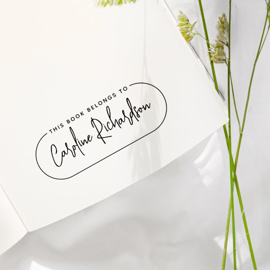 Dieses Buch gehört zum modernen Buchzeichen für Sk Gummistempel