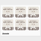 Dieses Buch gehört zum Niedlichen Buchzeichen der  Quadratischer Aufkleber (Blatt)