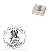 Dieses Buch gehört zum Niedlichen Dalmatiner Gummistempel (Stempel)