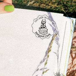 Dieses Buch gehört zum Niedlichen Doberman Gummistempel