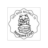 Dieses Buch gehört zum Niedlichen Spitz Gummistempel (Prägung)