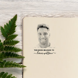 Dieses Buch gehört zum personalisierten Foto Gummistempel