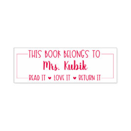 Dieses Buch gehört zur Briefmarke der Lehrerbiblio Permastempel