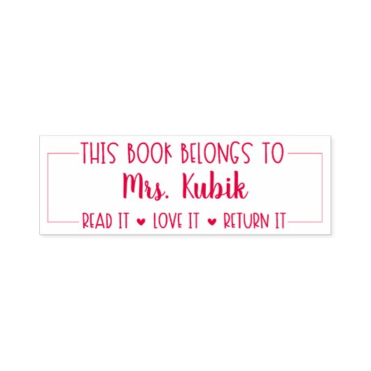 Dieses Buch gehört zur Briefmarke der Lehrerbiblio Permastempel (Design)