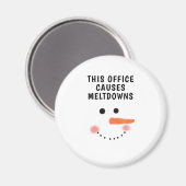 Dieses Büro verursacht Meltdowns lustigen Quotiers Magnet (Vorderseite/Rückseite)