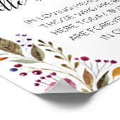 Dieses Candle Burns Watercolor-Gedenkzeichen Poster (Ecke)