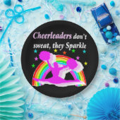 DIESES CHEERLEADER-GLITZERN DESIGN PAPPTELLER (Party)