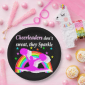 DIESES CHEERLEADER-GLITZERN DESIGN PAPPTELLER (Party)