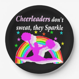 DIESES CHEERLEADER-GLITZERN DESIGN PAPPTELLER