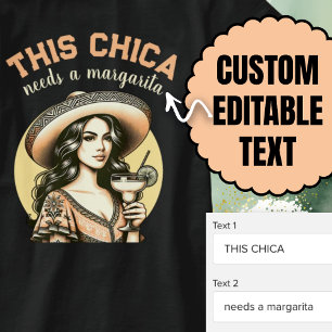 Dieses Chica braucht eine Margarita Feste Fiesta T-Shirt