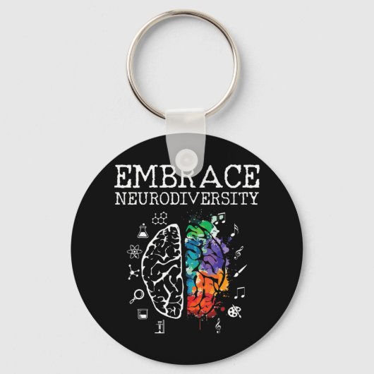 dieses coole Shirt der Neurovielfalt ist perfekt f Schlüsselanhänger (Vorderseite)