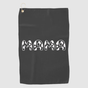 Dieses Design anpassen: Cow Mama Geburtstag Golfhandtuch