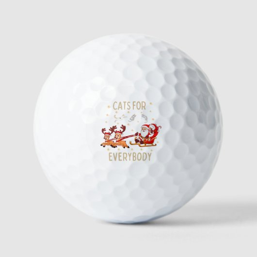 Dieses Design anpassen: Katzen für alle Golfball (Vorderseite)