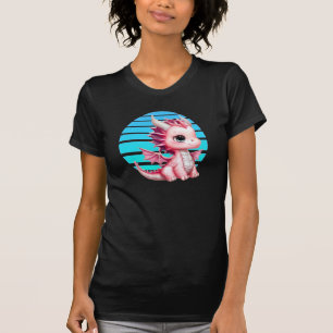 Dieses Design hat einen niedlichen rosa Drachen mi T-Shirt