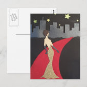 Dieses Design wird Sie immer glamourös fühlen! Postkarte (Vorne/Hinten)