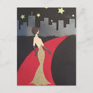 Dieses Design wird Sie immer glamourös fühlen! Postkarte