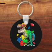 Dieses Dinosaurier-Autismus-Bewusstsein zeichnet s Schlüsselanhänger (Vorderseite)