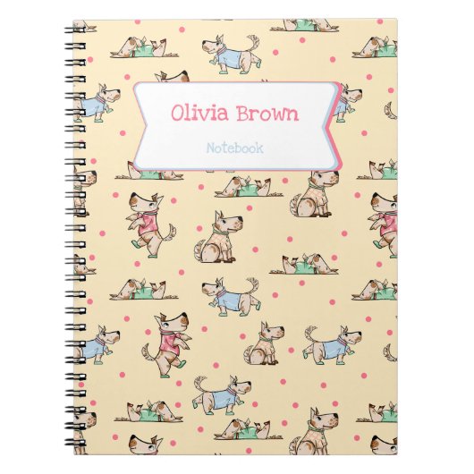 Dieses Dog Life Linken Notebook mit Namen Notizblock (Vorderseite)