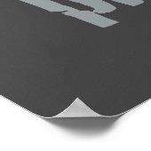 Dieses Durcheinander ist ein Plakat. Poster (Ecke)