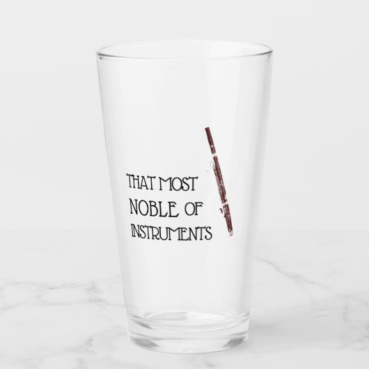 Dieses edelste der Instrumente - Bassoon-Glas Glas (Vorderseite)