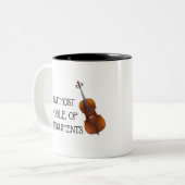Dieses edelste der Instrumente - Cello-Tasse Zweifarbige Tasse (Vorderseite Links)