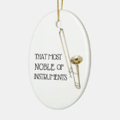 Dieses edelste der Instrumente - Keramik Ornament (Links)