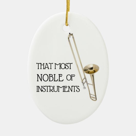 Dieses edelste der Instrumente - Keramik Ornament (Vorne)