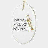 Dieses edelste der Instrumente - Keramik Ornament (Links)