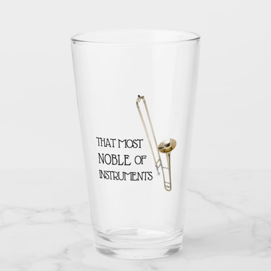 Dieses edelste der Instrumente - Trombone-Glas Glas (Vorderseite)