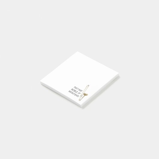 Dieses edelste der Instrumente - Trombone Post-it Klebezettel (angewinkelt)