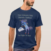 Dieses Einhorn wird Ihr Recht wirksam verteidigen T-Shirt (Vorderseite)