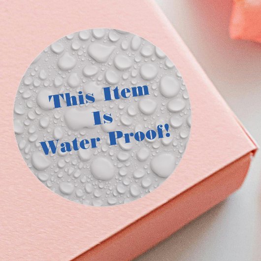 Dieses Element ist wasserproof, DIY Text & Foto Runder Aufkleber