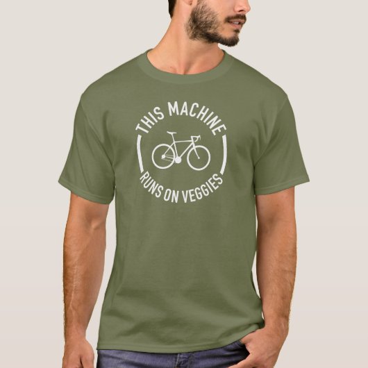 Dieses Fahrrad läuft mit Gemüse T-Shirt (Vorderseite)