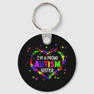 Dieses farbenfrohe Autismus Herz aus Puzzleteilen Schlüsselanhänger