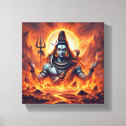 Dieses faszinierende Bild von Shiva Leinwanddruck (Vorderseite)