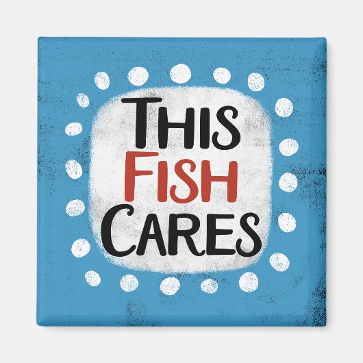 Dieses Fisch kariert Kühlschrank Magnet (Vorne)
