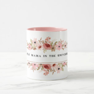 Dieses florale Mama-Design zeigt elegante botanisc Tasse