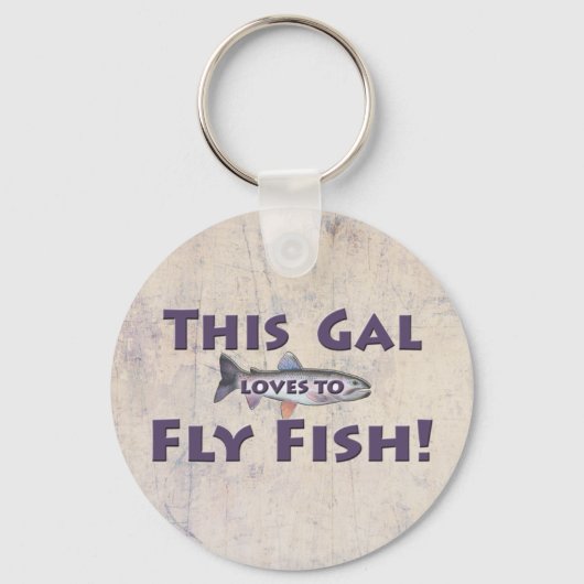 Dieses Gal Lieben zum Fischen! Foreut Fishing Schlüsselanhänger (Vorderseite)