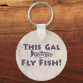 Dieses Gal Lieben zum Fischen! Foreut Fishing Schlüsselanhänger (Vorderseite)