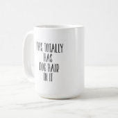 Dieses Ganze hat Hundefell. Kaffeetasse (Vorderseite Links)