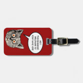 Dieses Gepäck gehört der Katze Gepäckanhänger (Vorderseite horizontal)