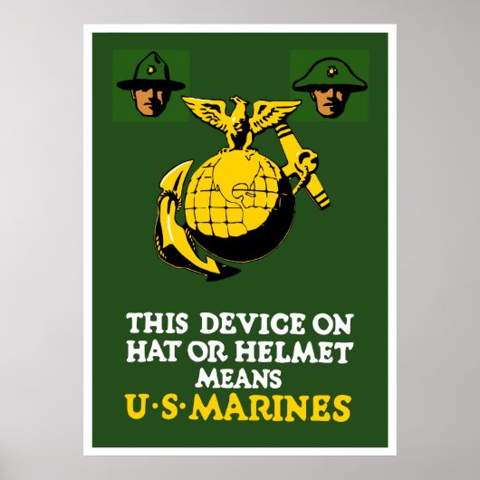 Dieses Gerät bedeutet US-Marines Poster (Vorne)