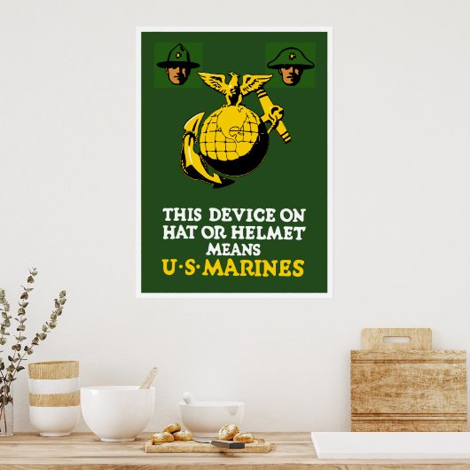 Dieses Gerät bedeutet US-Marines Poster (Küche)