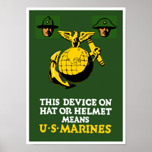Dieses Gerät bedeutet US-Marines Poster
