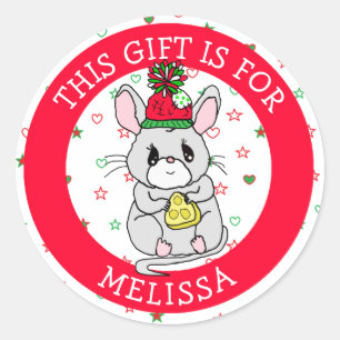 Dieses Geschenk für den Weihnachtsgeschenk-Tag Runder Aufkleber