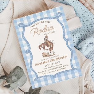 Dieses Gingham ist nicht mein erstes Rodeo  Einladung